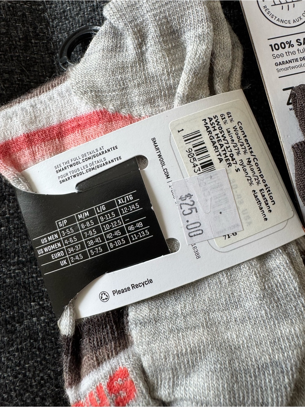Smartwool sock (2 pairs) - Picture 3 of 4
